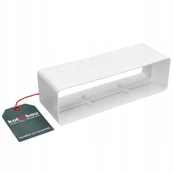 Konektor plochý kanálový konektor bílý 204x60 mm