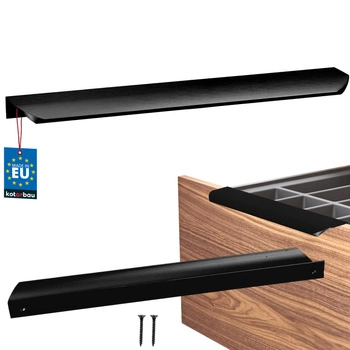 Uchyt nábytkový hliníkový černý mat 256/276 mm