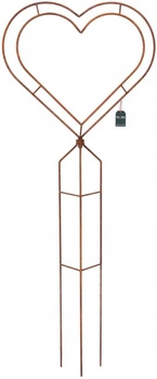 Zahradní figurka rezavé kovové srdce 147