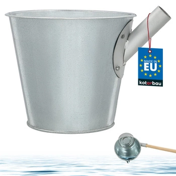 Hospodářská naběračka vědro na vodu pozinkovaná ocel 5 l