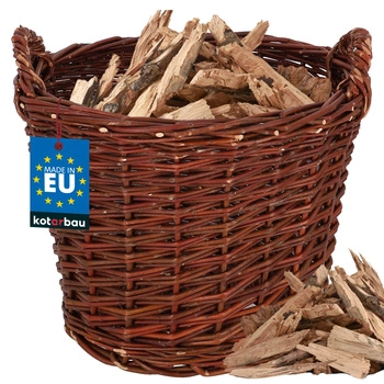 Koš na skladování ovoce zeleniny dřeva proutěný 30 cm.