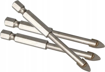 8 mm řezný bit na kameninovou keramiku - 3 ks.