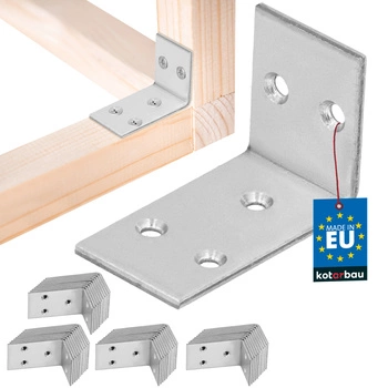 Tesařský úhelník nerezový pozinkovaný 30x45x25 mm sada 50 ks.