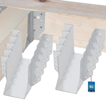 Hák na dřevěnou trám tesařský krokvový 80x120 mm sada 10 ks.