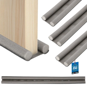 Těsnění z pěny pod dveře 30 mm 95 cm šedé sada 3 ks