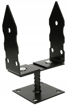 Základna sloupu přišroubovaná u 0-165 mm, držák, kotva na podstavci - Barva černá
