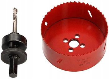 Bimetalová pila na otvory 92mm korunkový frézovací adaptér