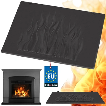 Deska krbová zadní litinová stěna do krbových vložek plameny