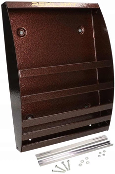 Koš + držák na reklamu - Barva měď antik