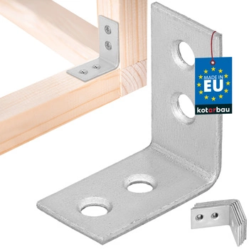 Stavební úhelník spojovací tesařský 30x30x17 mm sada 12 ks.