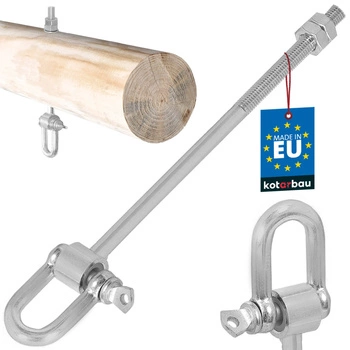 Hák pro upevnění houpací sítě s třmenem m10