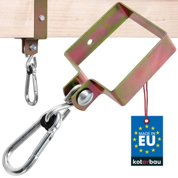 Objímka hák houpačkový karabina uchycení 100 mm – Barva zlatá