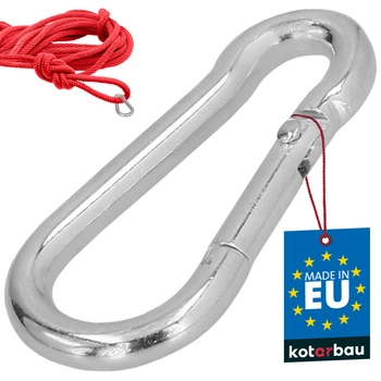 Hasičský karabina pro houpačky lana sítě kovová 40 mm