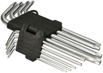Imbusové klíče hvězda torx cr šroubováky.v - 9 ks.