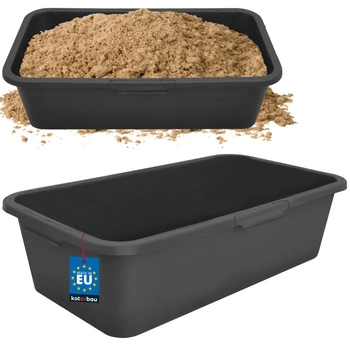 Stavební zásobník 45 l mísa na maltu kalfas černá kotarbau