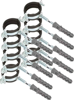 Trubková svorka 6/4" rukojeť gumové těsnění - 10 ks.