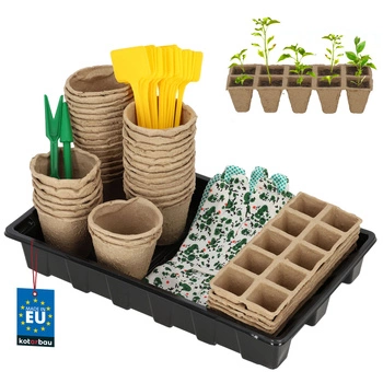 Rašelinové květináče pro sadbu sazenic sada