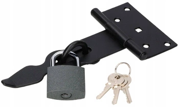 Sada šroubových zámků na dveře s visacím zámkem - 190 mm
