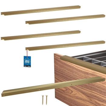 Uchyt nábytkový hliníkový zlatý mat 540/560 mm sada 4 ks.