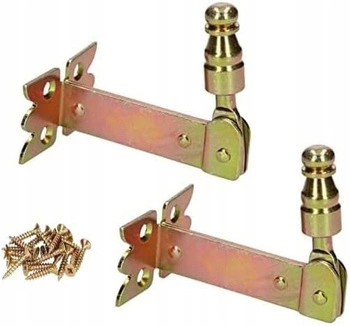 Zámek uzávěr omezovač pro okenice 68 mm - 2 ks - Barva zlatá