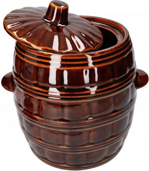 Kameninový sud 5 hrnců na nakládání zelí