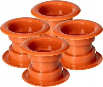 Dveřní větrací objímka - 4 ks.