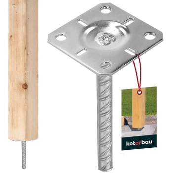 Základna sloupu pro zabudování 100x100x200 mm