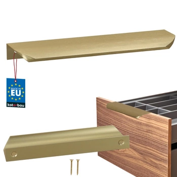 Uchyt nábytkový hliníkový zlatý mat 160/180 mm