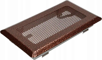Ventilační mřížka krbová kovová 10x20 cm – Barva měď