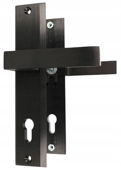 Kování na dveře černé dlouhý štít dveře 72 vložka - Barva černá