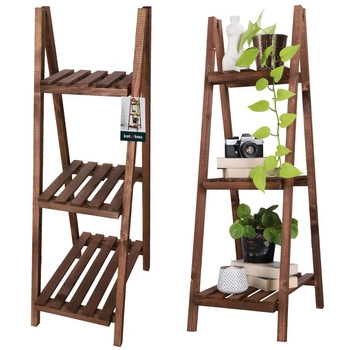 Dřevěný zahradní záhon pro rostliny terasa hnědá