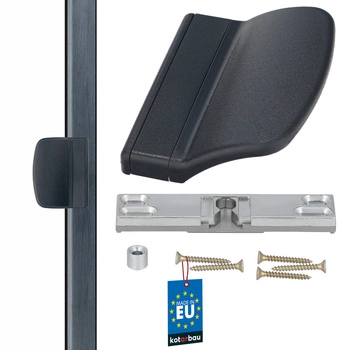 Balkónová západka s rukojetí antracit