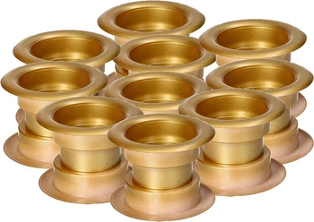 Tulej do dveří ventilační tulejka - 10 ks - Barva satén zlatá