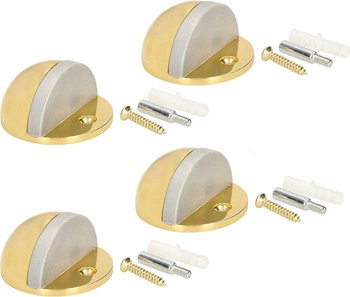 Přišroubovaný odrazník na dveře stoper 45 mm - 4 ks - Barva zlatá