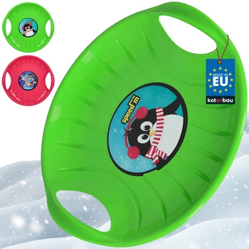 Sáně kluzák kruh na sjíždění po sněhu 60 cm sada 2 ks.