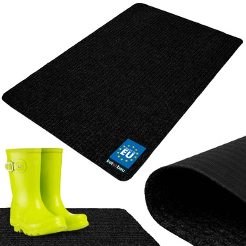 Rohožka na boty savá protiskluzová kobereček rohož černá 120x80 cm