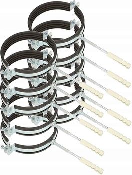 Trubková svorka 5" rukojeť gumové těsnění - 10 ks.