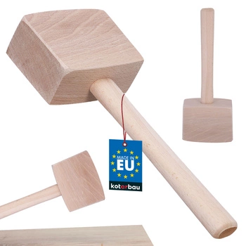 Dřevěné kladivo tesařský čtyřhran podbíjecí 12x32 cm
