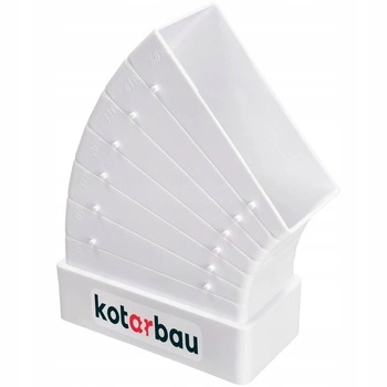 Horizontální polygonální koleno 110x55 mm