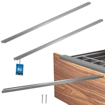 Uchyt nábytkový hliníkový stříbrný 780/800 mm sada 2 ks.