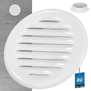 Větrací mřížka z nerezové oceli s kulatými oky fi 100 mm