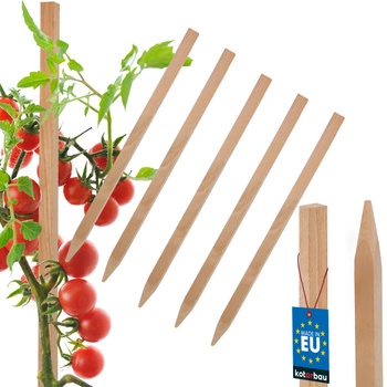 Dřevěné kůly na rajčata zeleninu zahradní podpěry 25 cm sada 5 ks.