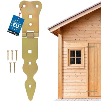 Úzký altánový závěs pro okenice a dveře zlato 150 mm