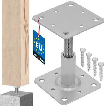 Vertikálně nastavitelný držák sloupu 110x110 mm