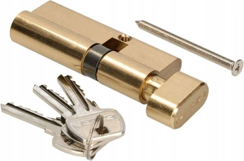 Zámková vložka s knoflíkem 40/50 mosaz