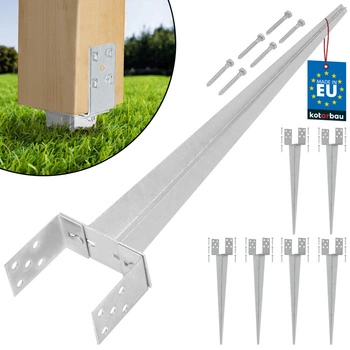 Základna sloupu nastavitelná zarážecí 0-160 mm sada 6 ks.