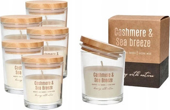 Skleněná svíčka s vůní sóji - 6 ks. kotarbau