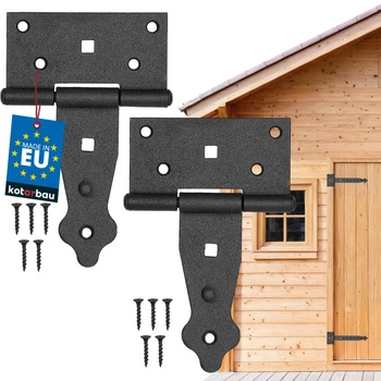 Závěs altánku konstrukce černý 100 mm sada 2 ks.