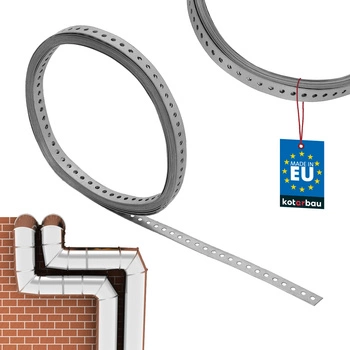 Montážní páska ocelová pozinkovaná perforovaná 20 x 1 mm 10 m