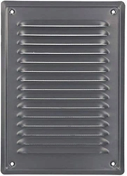 Komínová větrací mřížka se síťkou 230x165 popelová